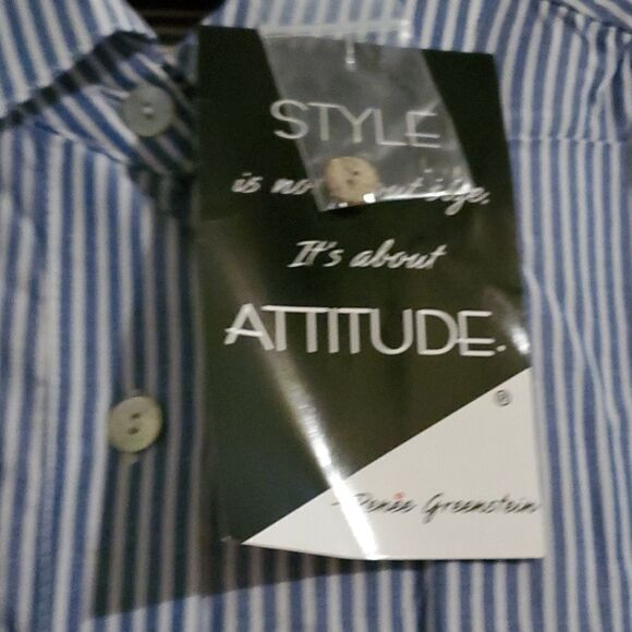 ATTITUDES RENEE SPLIT SLV FRONTBWOVEN TOP A375337 - Picture 10 of 10